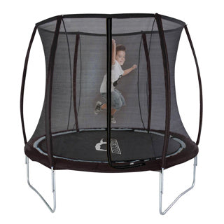 Alert Outdoor-Trampolin mit Sicherheitsnetz schwarz 244 cm