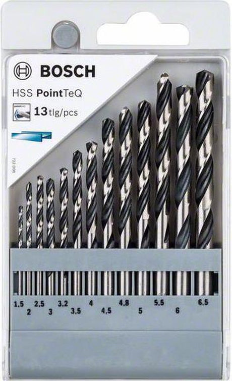 Bosch 2608577349 13-teiliges HSS Pointteq Spiralbohrer-Set