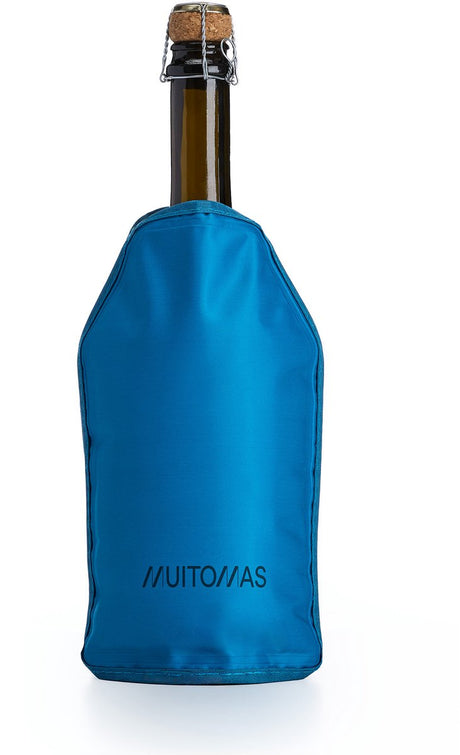 Muitomas Flaschenkühler Glacette – Neopren – kompaktes Leichtgewicht – Blau