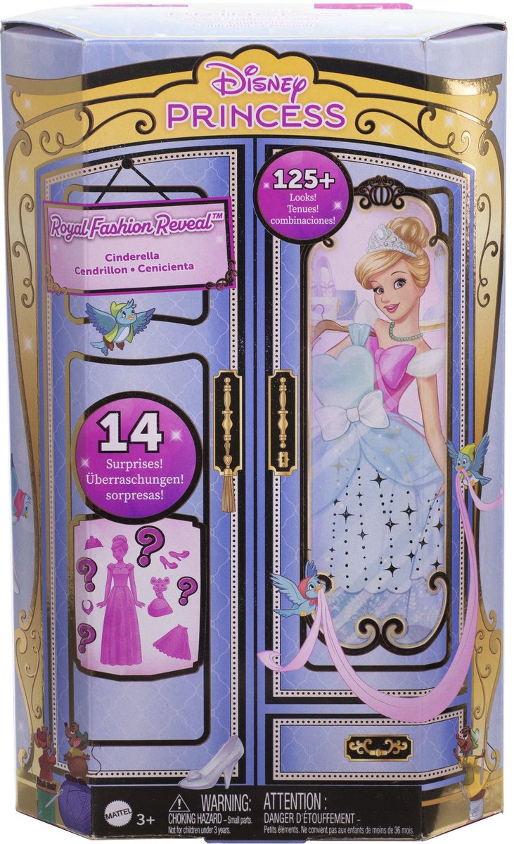 Disney-Prinzessin-Puppe, königliche Mode-Enthüllung, Aschenputtel