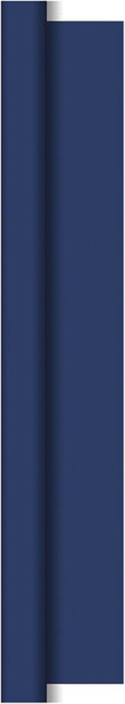 Duni Damast dunkelblau 118x800 cm Tischdecke