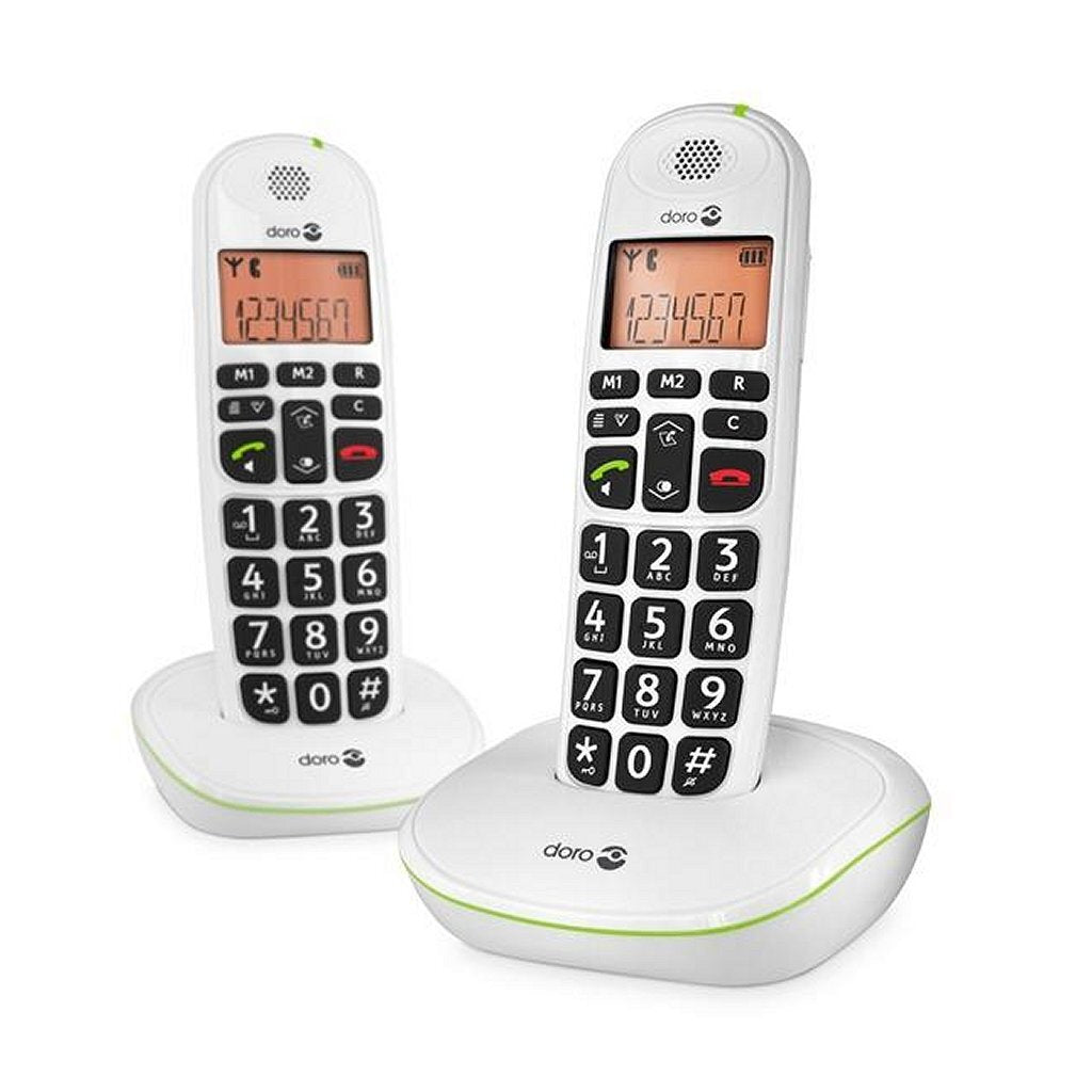 Doro Telefon Easy Duo Phone White