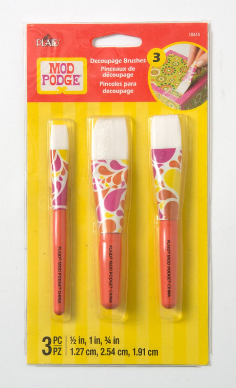 Mod Podge • Decoupage-Pinsel 3 Stück