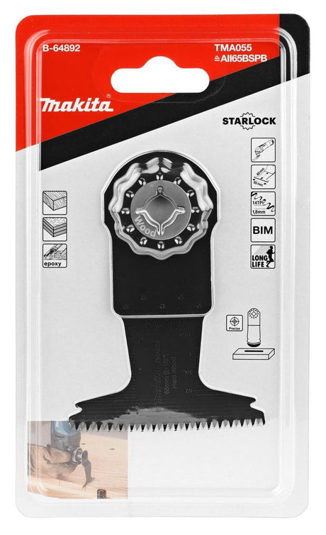 Zubehör für Makita Bimetall-Tauchsägeblatt TMA055 – AII65BSPB – B-64892
