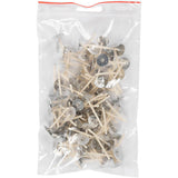 Dochte für Kerzen im Halter, passend für Halter mit einem Durchmesser von 20-65 mm, L: 3,5 cm, Dicke 2 mm, 100 Stück 1 Box