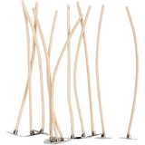 Dochte für Kerzen im Halter, passend für Halter mit einem Durchmesser von 20-65 mm, L: 110 mm, Dicke 2 mm, 10 Stück 1 Box