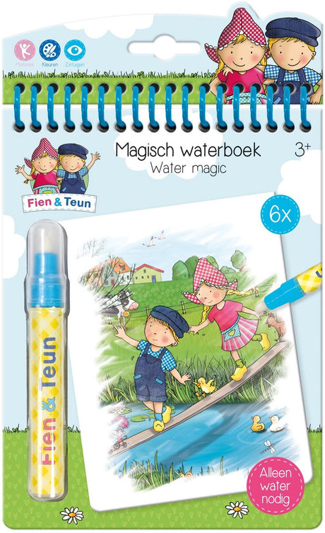 Bambolino fien teun water kleur boekje - herbruikbaar magisch kleurboek - kleuren educatief peuter speelgoed - vanaf 2 jaar