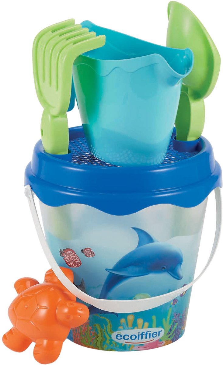 Écoiffier ecoiffier Eimerset Delphin mit Zubehör - 6-tlg.