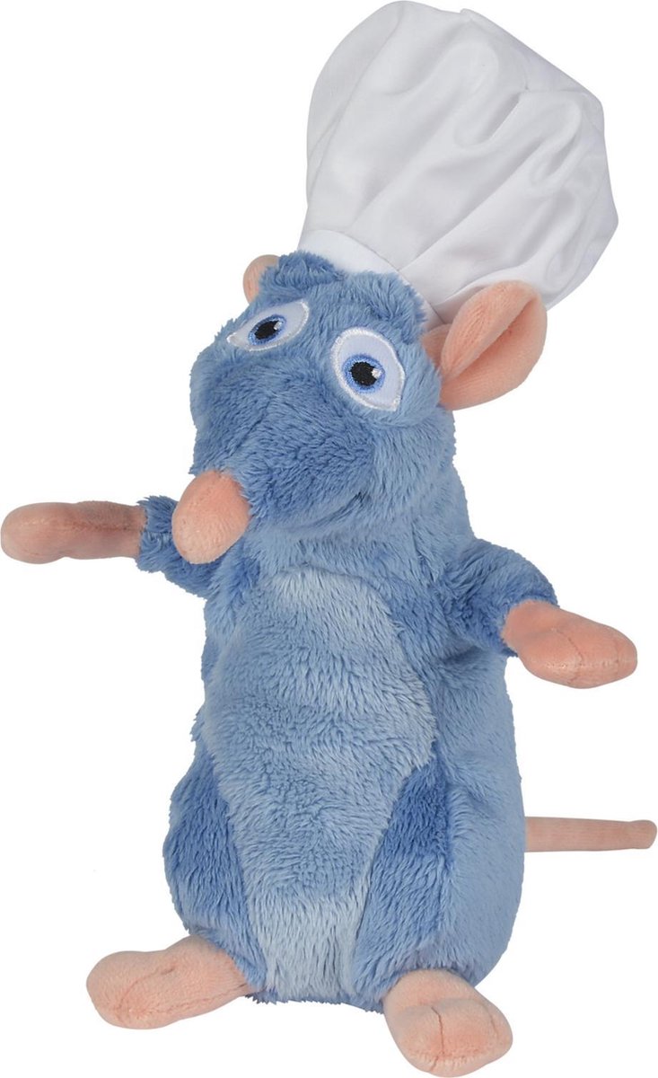 Simba Toys Remy mit Kochmütze – Disney-Kuscheltier – Ratatouille-Kuscheltier