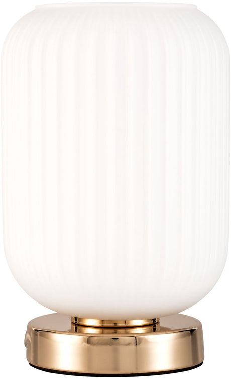 Pauleen LED-Tischleuchte edle Reinheit E27 max. 20 W Weiß, Champagnergold