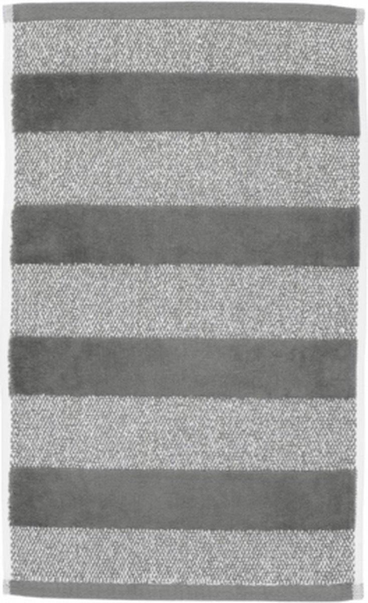 Beddinghouse sheer stripe - gastendoekje - 30x50cm - antraciet