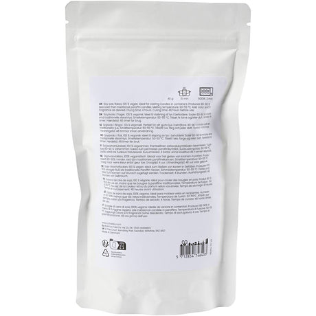 Creativ Company Sojawachs, für Kerzen im Glas, Creme, 250 gr 1 Box