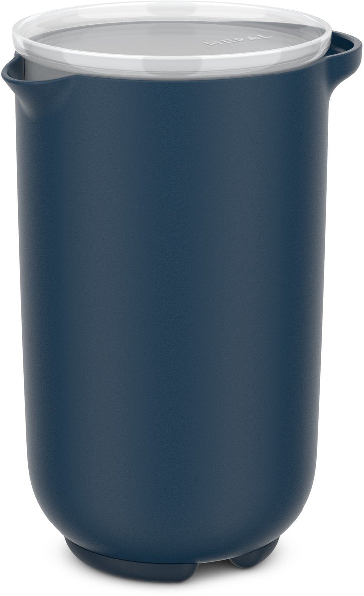 Rührbecher 1l mit Deckel marine | 2 Stk