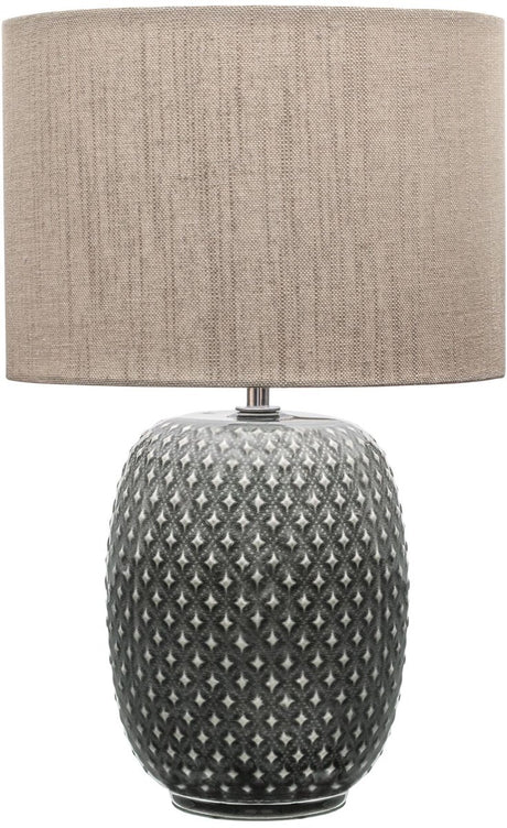 Pauleen LED-Tischleuchte ziemlich edel - E27 - max. 60 W – Wohnzimmer, Schlafzimmer, Esszimmer – Graubeige