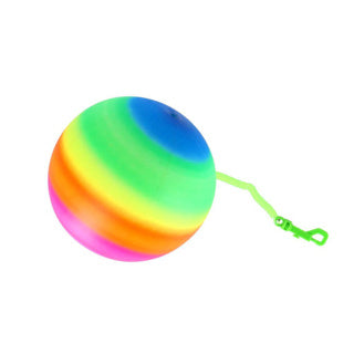 Regenbogenball mit Schnur | 4 Stück
