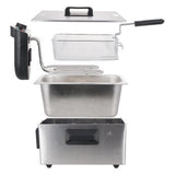 Emerio df-120482 Fritteuse 3l 2000w Edelstahl schwarz