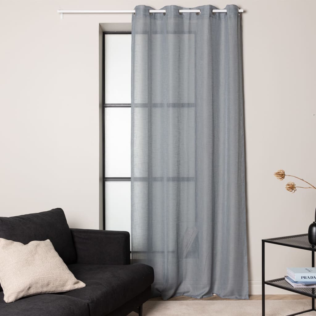 Wagen Sie Home Vorhang Kaya 240x140 cm Polyester hellgrau