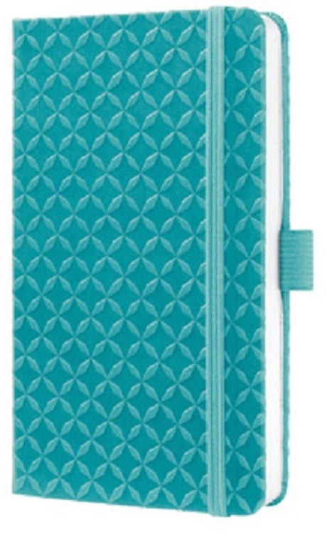 Sigel – Notizbuch – Jolie Flair – A6 – Hardcover – 174 Seiten – Linie – 80-Gramm-Papier – Aquagrün – Si-JN102