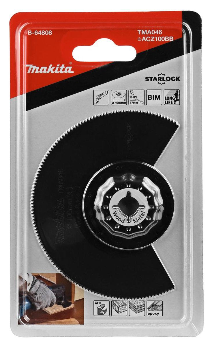Makita Zubehör Segm.Sägeblatt. bim ht mit 100 mm – b-64808 – b-64808