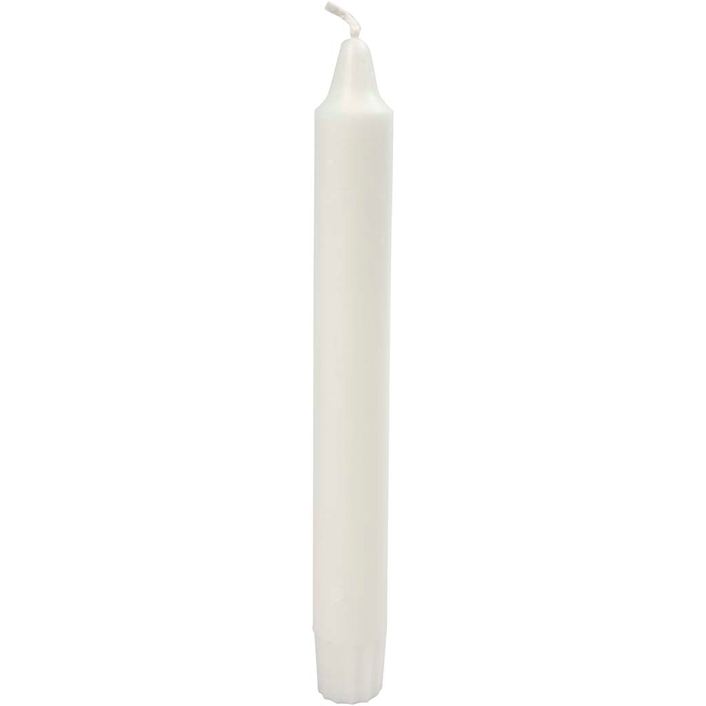 Creativ Company Kerzen, H: 20 cm, T 23 mm, weiß, 30 Stück 1 Box