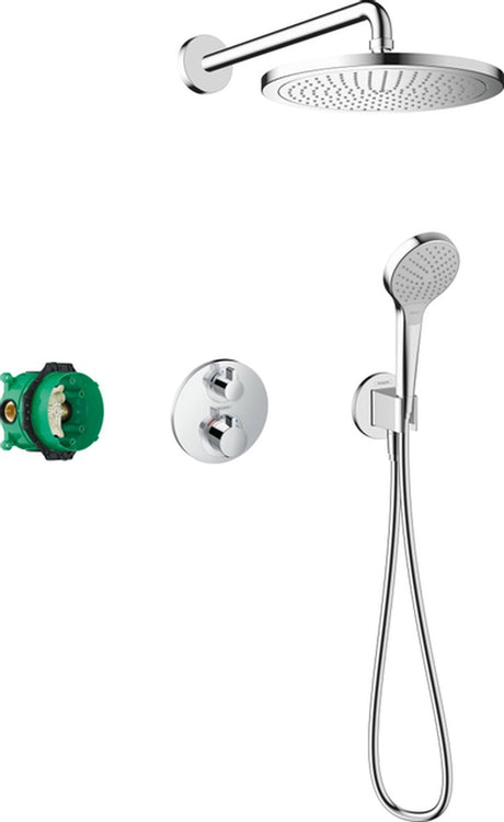 Hansgrohe Croma – Einbau-Brauseset – Ecostat-Thermostat – 280 mm – 1 Strahlfunktion – Chrom