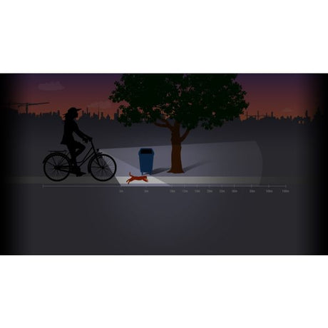 Spanninga Scheinwerfer Kendo XE E-Bike 6-36VDC Schwarz auf Blasen