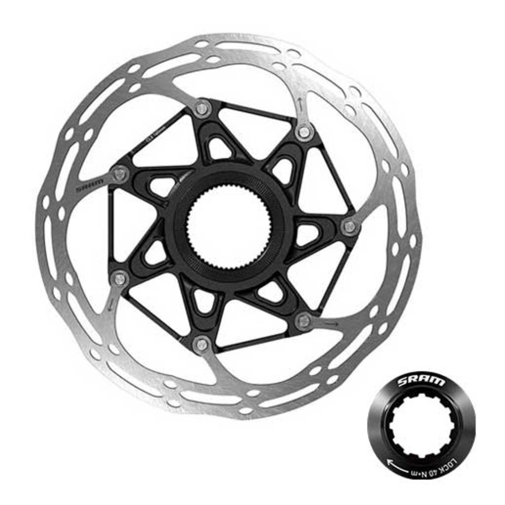 Sram-Bremsscheiben-Mittellinie x Rotor-Mittellinie x 140 mm mit Sicherungsring