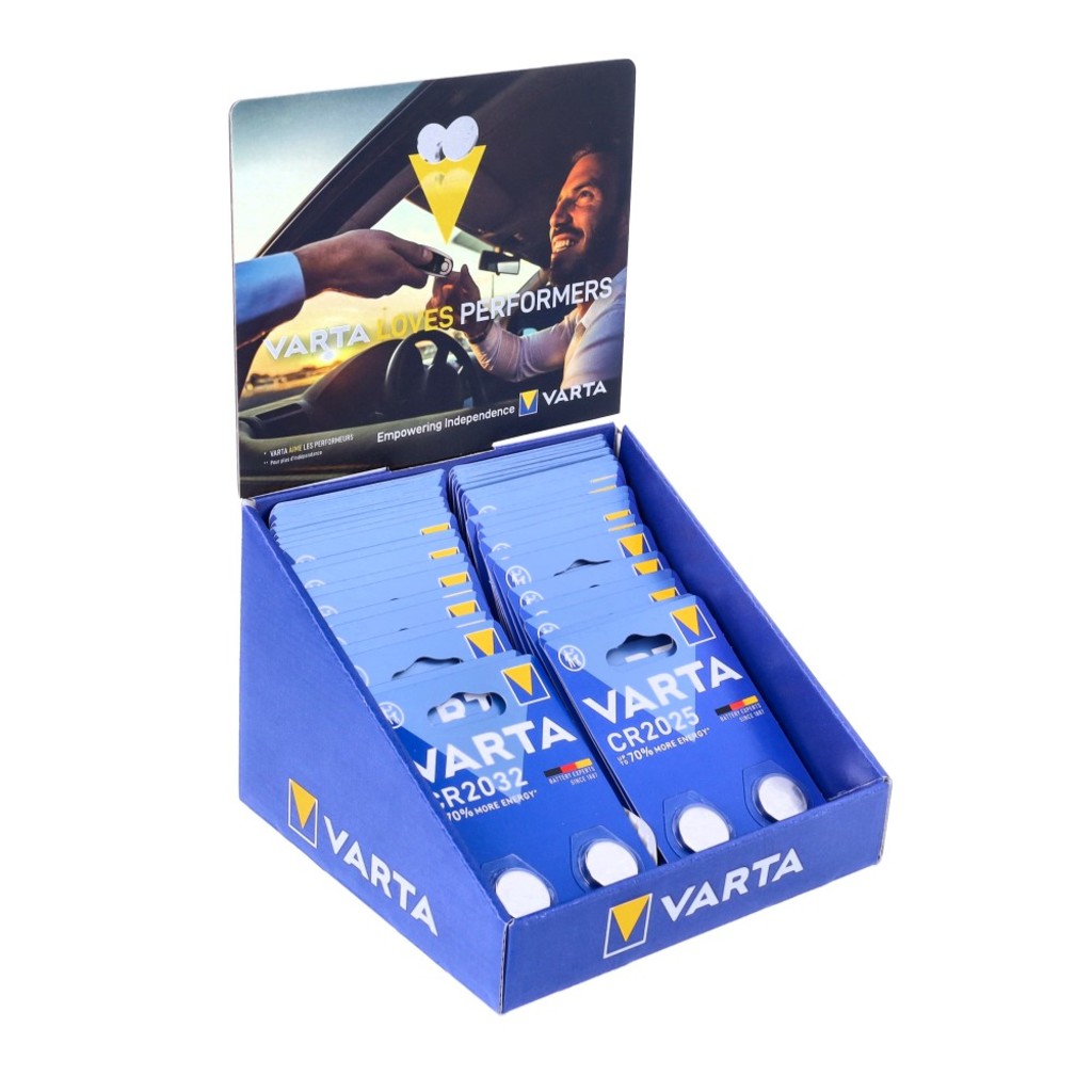 Varta Display-Matte aus 20x2 CR2025 + 20x2 CR2032