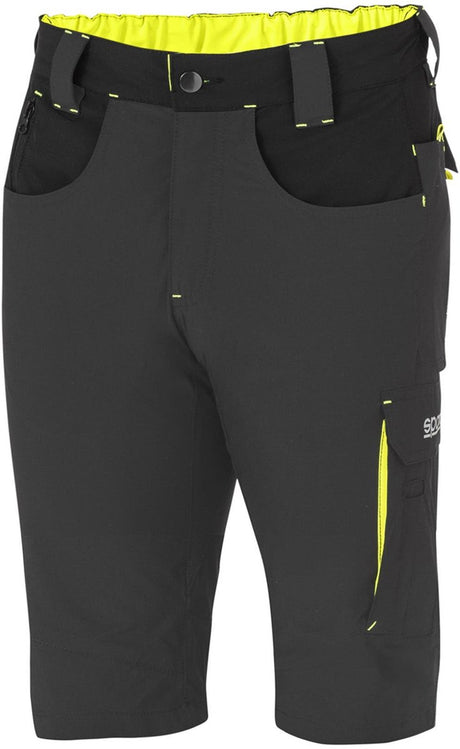 Sparco Arbeitshose kurz Tech Light Laredo – Schwarz – Grün – XL