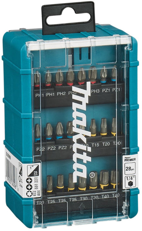 Makita e-25068 Bitsatz – Phillips Phillips, Pozidriv Phillips, T-Profil