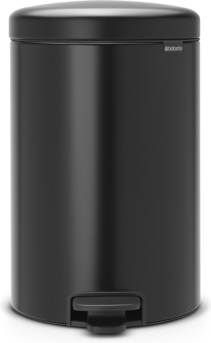 Brabantia Newicon Abfallbehälter – 20 Liter – Mattschwarz