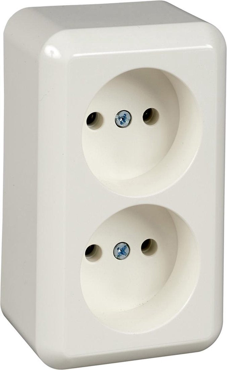 Schneider Steckdose - Aufputz - 2V - Polarweiß - Contura - - 395904