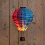 Anna's collection solar luchtballon nylon met vlameffect 22led 29x58cm
