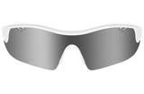 Trivio – Fahrradbrille Vento Nova, weiße Linse, schwarzer Spiegel