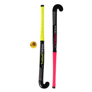 Angel Sports Hockey-Set rosa und gelb 33''