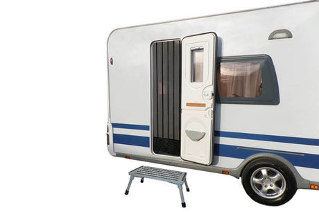 Victoria XL Aluminium-Klapptrittstufe mit extra großer Trittfläche