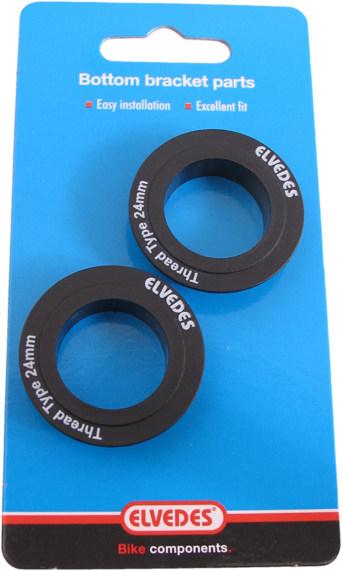 Elvedes bottom bracket lower caps for 24mm outboard (2 pieces)