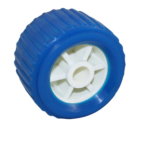 Polyurethan-Bilgenroller-Bootsanhänger 110x75mm blau
