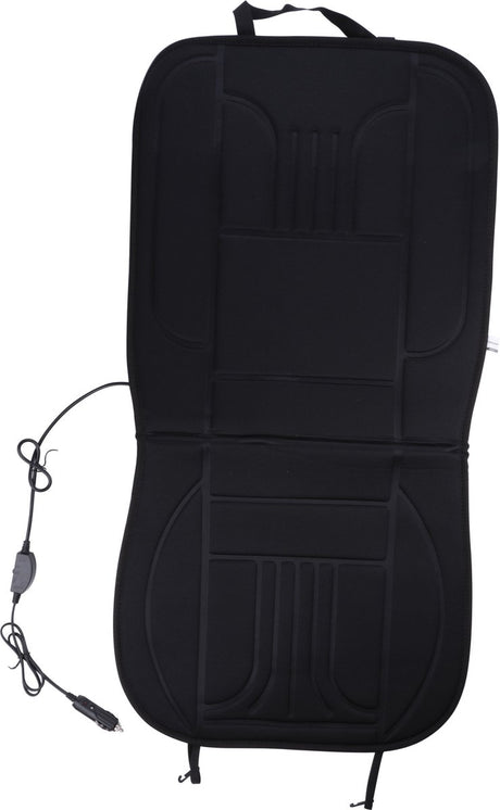 Dunlop all ride auto stoelverwarmings kussen - op 12v aansluiting - zwart - past in elke auto
