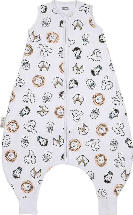 Meyco Baby Animal Baby Sommer-Schlafoverall-Pullover – mehrfarbig – 92 cm – 0,5 Tog
