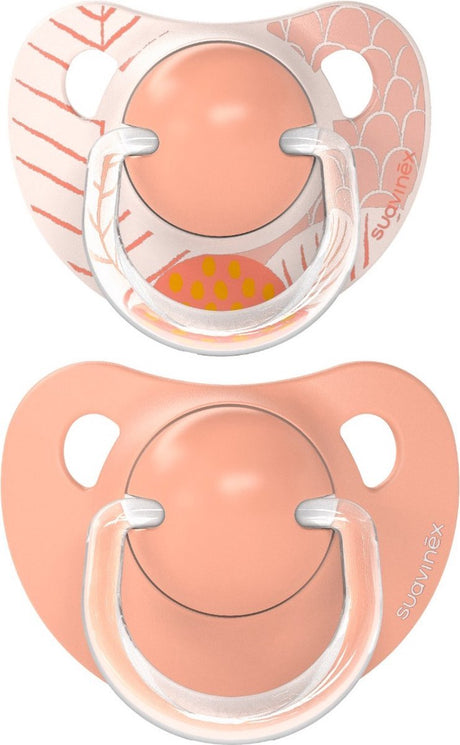 Suavinex Dreams Flat Duo Pink 6-18m 2 Stück Silikonschnuller SXSDA2083317