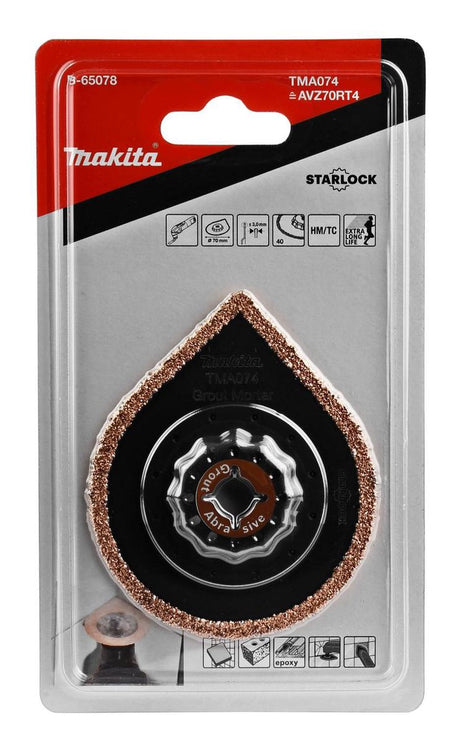 Makita tma074 Schleifpad und Fräser 70 mm tc hm riff k40