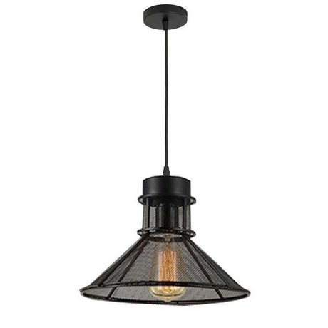 Homestyle Pro MK110-BB Industrie-Hängelampe 28 x 18 cm, schwarzes Metall