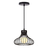 Homestyle Pro MK013-B Industrie-Hängelampe 23x20 cm aus schwarzem Metall