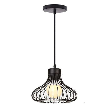 Homestyle Pro MK013-B Industrie-Hängelampe 23x20 cm aus schwarzem Metall