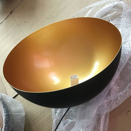 Homestyle pro mk108-gb industrielle Hängelampe 35x17,5 cm schwarzgoldenes Metall