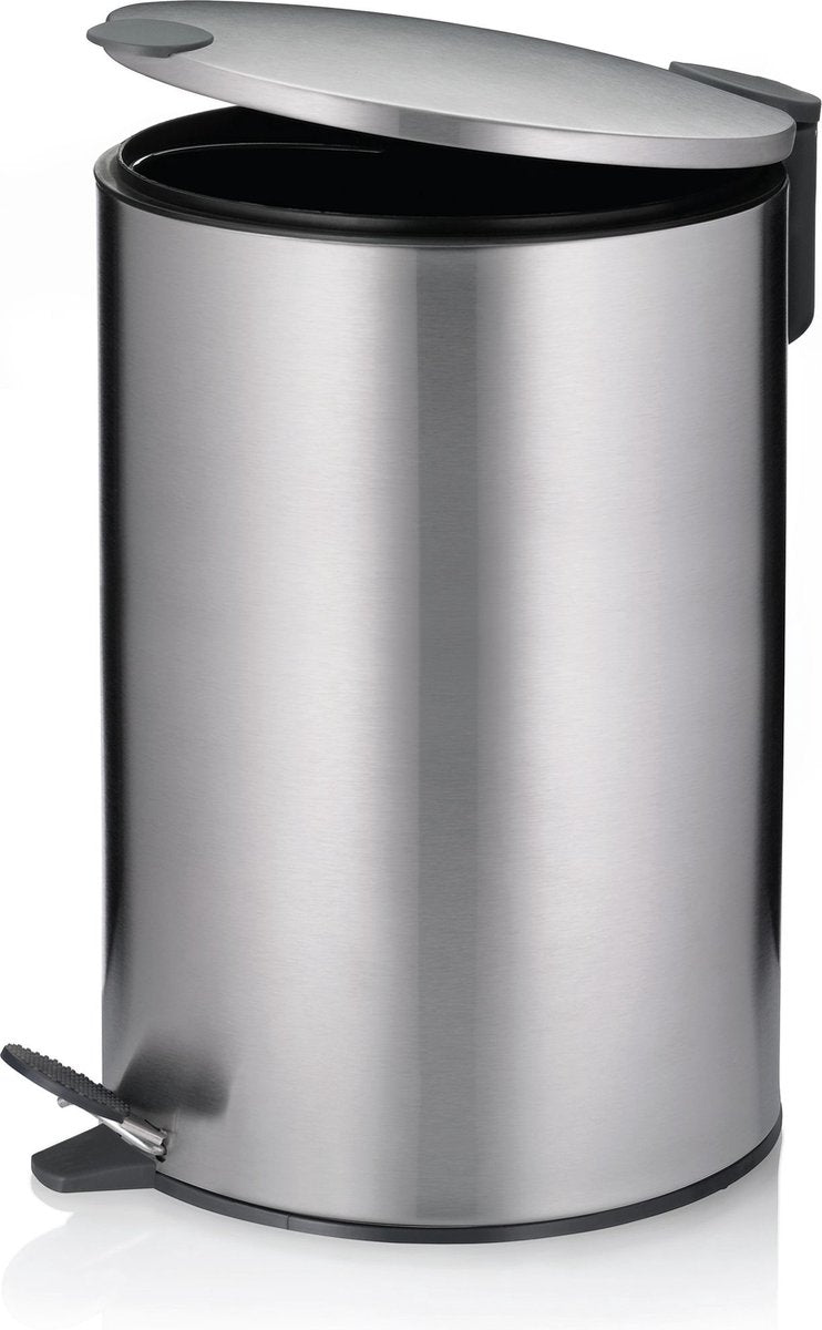 Kela Tretabfalleimer, 12 l, Silber - | matt