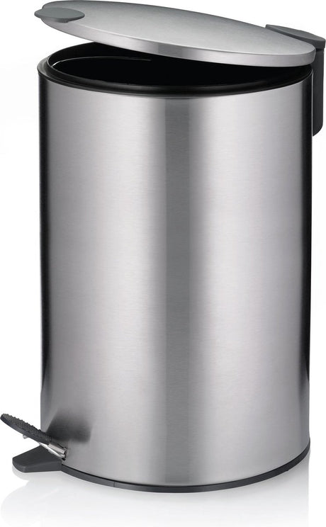 Kela Tretabfalleimer, 12 l, Silber - | matt
