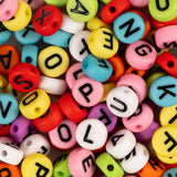 Creativ Company Round Letter Perlen verschiedene Farben, 25 Gramm