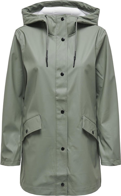 Nur Jacke Onlelisa Regenmantel Otw Noos 15261734 Agavengrün Damengröße - M